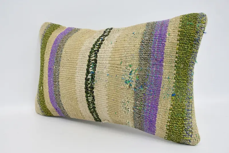 Boho Pillow, Cushion, Boho Chic Cushion Case, Boho Pillow Sham Cover, Interior Designer Pillow, Ethnic Pillow Cover Cushion, 12x20 Beige Pillow Sham - 4