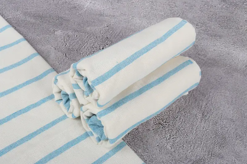 Gift For The Home, Kitchen Towel, 36x18 Cotton Striped Towel, Wedding Hand Made Gift, Custom Hand Towel, Personalized Dish Towel, Bachelor Gifts - 7