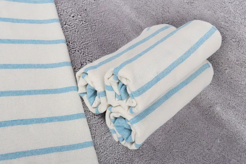 Gift For The Home, Kitchen Towel, 36x18 Cotton Striped Towel, Wedding Hand Made Gift, Custom Hand Towel, Personalized Dish Towel, Bachelor Gifts - 8