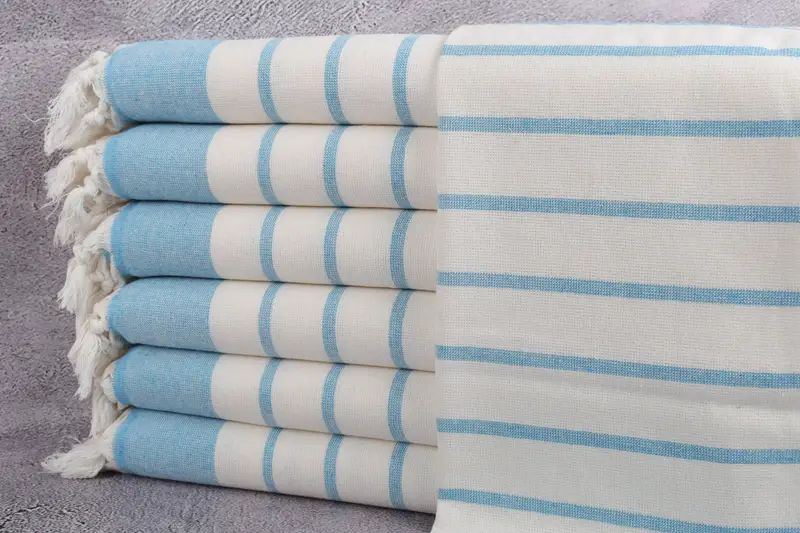 Gift For The Home, Kitchen Towel, 36x18 Cotton Striped Towel, Wedding Hand Made Gift, Custom Hand Towel, Personalized Dish Towel, Bachelor Gifts - 1