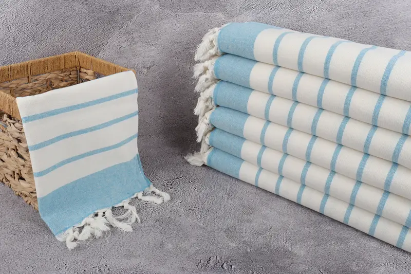 Gift For The Home, Kitchen Towel, 36x18 Cotton Striped Towel, Wedding Hand Made Gift, Custom Hand Towel, Personalized Dish Towel, Bachelor Gifts - 3