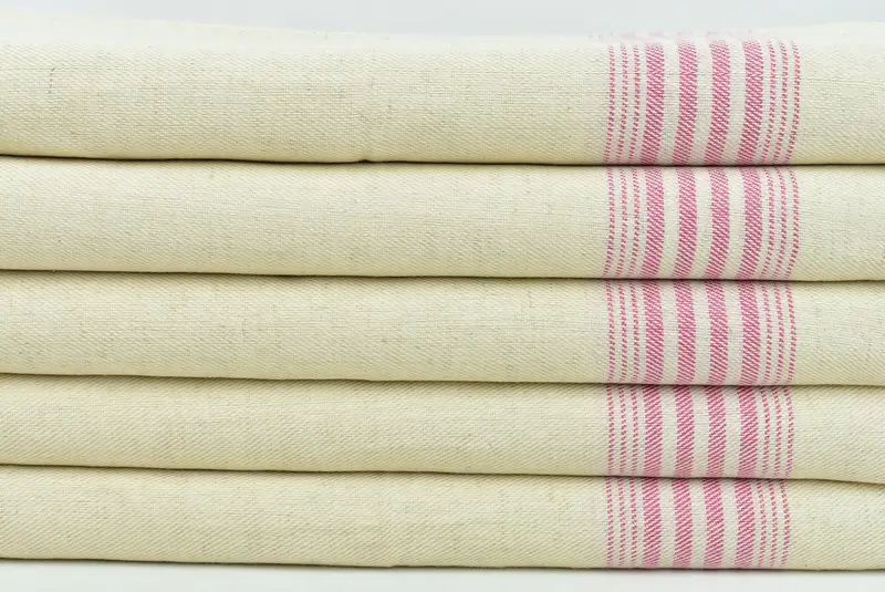 36x18 Keten Çizgili Havlu, Gelin için Düğün Günü Hediyesi, Monogram Mutfak Havlu, Kişiselleştirilmiş Hediye, Nedime Hediyeleri, Özel Türk Havlu, Spa Havlu - 2