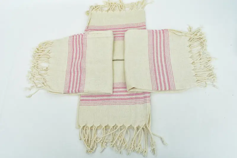 36x18 Keten Çizgili Havlu, Gelin için Düğün Günü Hediyesi, Monogram Mutfak Havlu, Kişiselleştirilmiş Hediye, Nedime Hediyeleri, Özel Türk Havlu, Spa Havlu - 6