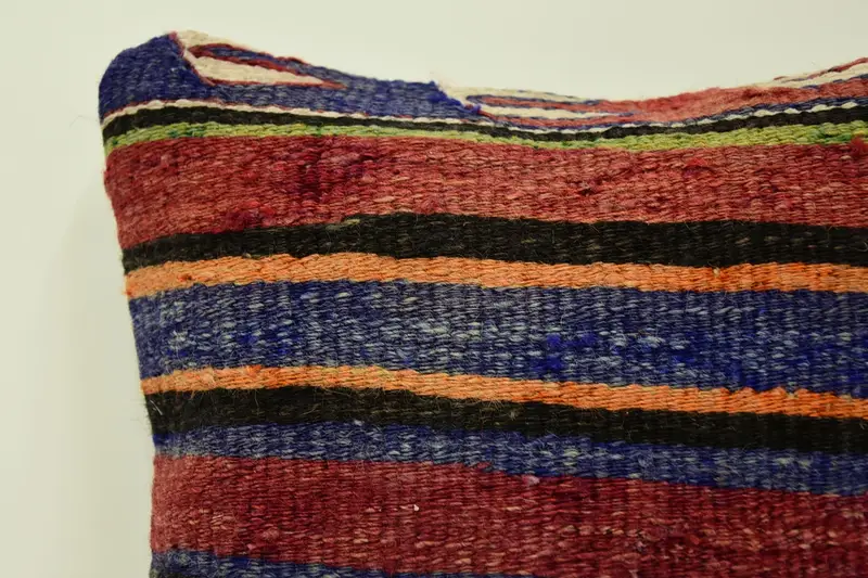 12x12 Red Pillow Case, Turkish Pillow, Couch Pillow Sham, Turkish Kilim Pillow, Cushion, Sustainable Cushion Cover, Vintage Kilim Pillow - 2