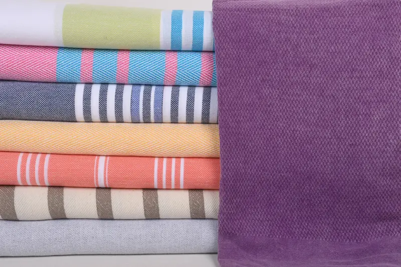 Bridesmaid Gift, 70x40 Cotton Set of 8 Towel, Valentines Gift, Customized Turkish Towel, Handwoven Turkish Towel, Large Turkish Towel, Turkish towel - 1