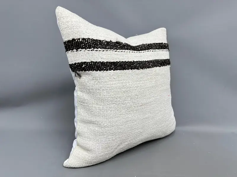 24x24 Beige Pillow, Interior Designer Pillow, Pillow for Sofa, Aztec Pillow, Kilim Cushion Sham, Bright Pillow Cover, Pillow Cover - 2