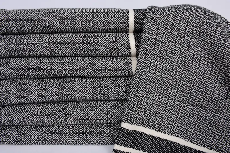 32x16 Cotton Diamond Towel, Personalized Hand Towel, Monogram Kitchen Towel, Bridesmaid Towel, Spa Towel, Bride Gift, Wedding Gift, Decorative Towel - 2