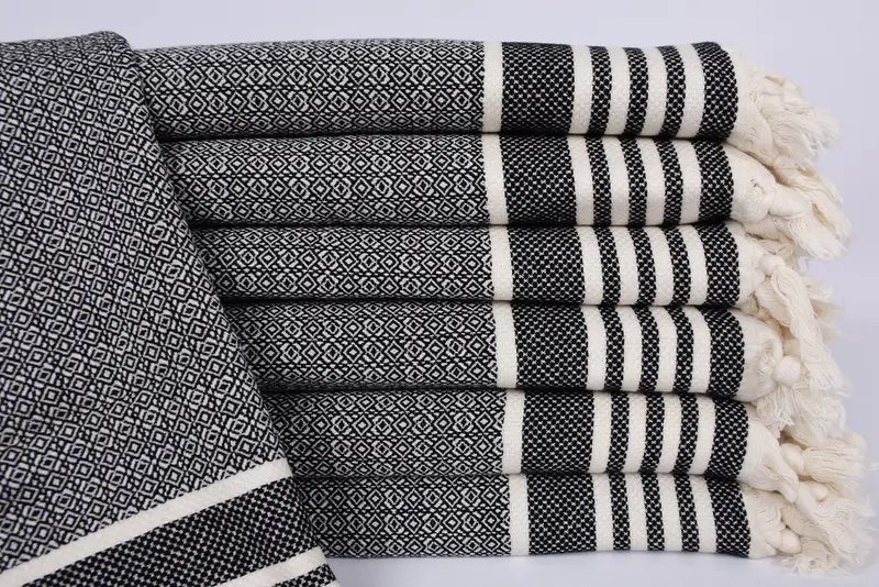 32x16 Cotton Diamond Towel, Personalized Hand Towel, Monogram Kitchen Towel, Bridesmaid Towel, Spa Towel, Bride Gift, Wedding Gift, Decorative Towel - 1