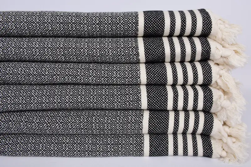 32x16 Cotton Diamond Towel, Personalized Hand Towel, Monogram Kitchen Towel, Bridesmaid Towel, Spa Towel, Bride Gift, Wedding Gift, Decorative Towel - 3