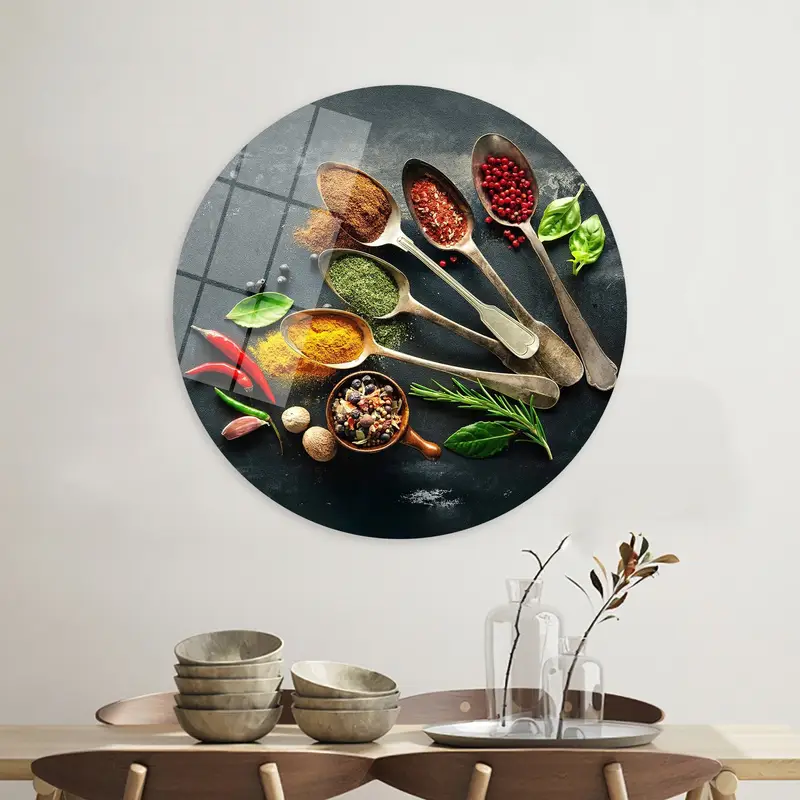 エレガントなインディアン スパイス キャンバス: ダイニング ルーム キッチン デコレーション