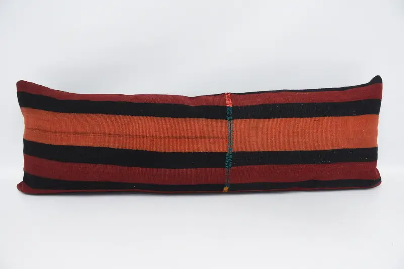 16x48 Red Cushion Cover, Vintage Kilim Pillow, Couch Pillow Sham, Cushion, Boho Pillow, Gift Pillow, Pattern Throw Cushion - 1
