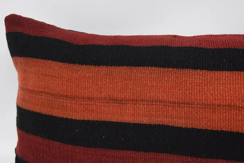 16x48 Red Cushion Cover, Vintage Kilim Pillow, Couch Pillow Sham, Cushion, Boho Pillow, Gift Pillow, Pattern Throw Cushion - 2