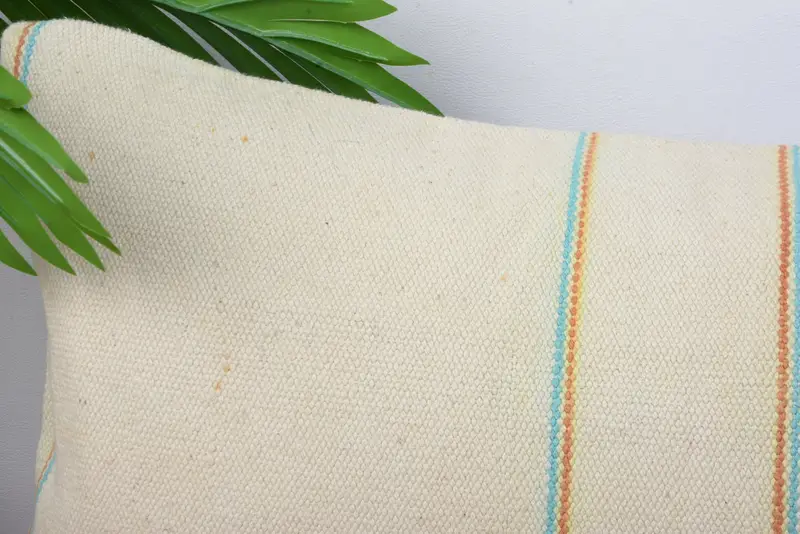 Natural Pillow Case, 12x20 Beige Pillow Cover, Boho Pillow, Pillow Case, Gift Pillow, Turkish Pillow, Decorative Bolster Cushion - 2