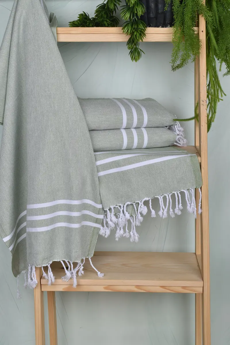 Baby Boy Gift, 40x24 Cotton Striped Towel, Spa Towel, Kitchen Towel, Boyfriend Gift, Small Bath Towels, Turkish Hand Towel, Bridesmaid Towel - 6