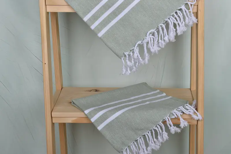 Baby Boy Gift, 40x24 Cotton Striped Towel, Spa Towel, Kitchen Towel, Boyfriend Gift, Small Bath Towels, Turkish Hand Towel, Bridesmaid Towel - 5