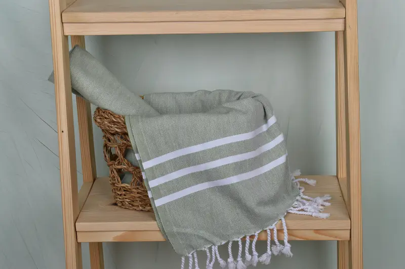 Baby Boy Gift, 40x24 Cotton Striped Towel, Spa Towel, Kitchen Towel, Boyfriend Gift, Small Bath Towels, Turkish Hand Towel, Bridesmaid Towel - 4