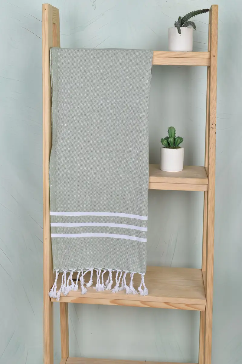 Baby Boy Gift, 40x24 Cotton Striped Towel, Spa Towel, Kitchen Towel, Boyfriend Gift, Small Bath Towels, Turkish Hand Towel, Bridesmaid Towel - 8