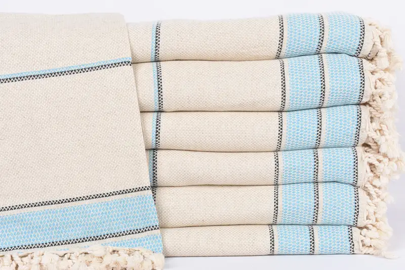 Turkish Bedspread, Personalized Gifts, Decorative Blanket, Personalized Blanket, 104x96 Cotton Striped Towel, Beach Wedding Favor, Cotton Bedspread