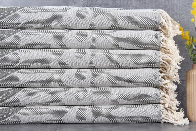 Turkish Towel Monogram, 40x18 Cotton Whale Design Towel, Personalized Gift, Small Bath Towels, Turkish Towel Hand Towel, Monogram Dish Towel - 2