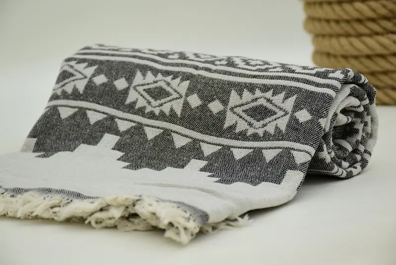 70x36 Cotton Aztec Towel, Family Gift Basket, Gift For Him, Personalized Towel, Valentines Day Gift, Gym Towel, Bachelorette Party Gifts Bridesmaids - 7