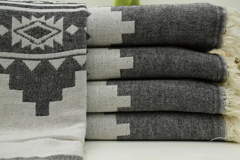 70x36 Cotton Aztec Towel, Family Gift Basket, Gift For Him, Personalized Towel, Valentines Day Gift, Gym Towel, Bachelorette Party Gifts Bridesmaids - 2