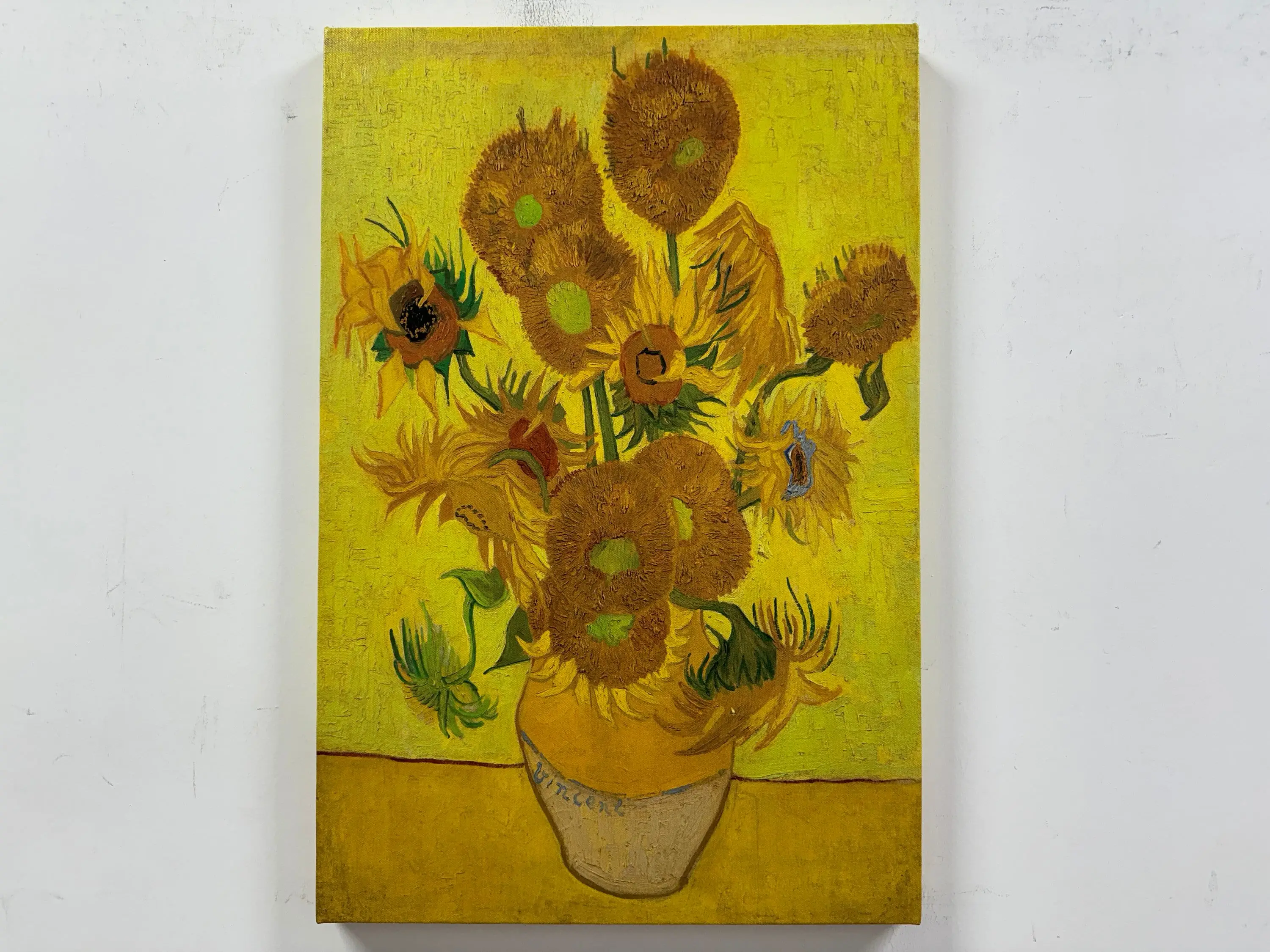 Vincent Van Gogh's Famous Yellow Flower Canvas Print - 1