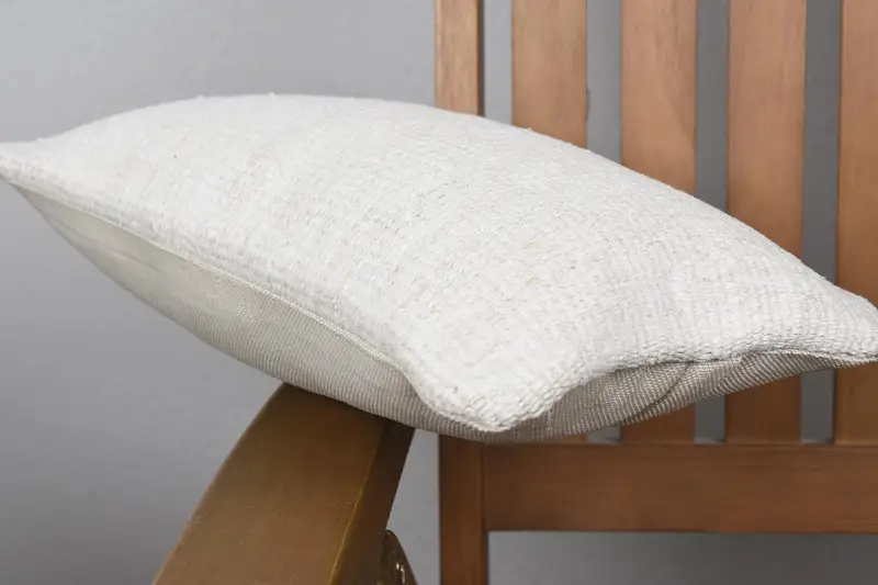 8x16 White Cushion, Kilim Cushion Sham, Sustainable Cushion Cover, Cushion Case, Turkish Kilim Pillow, Ethnical Kilim Rug Pillow, Car Cushion - 6