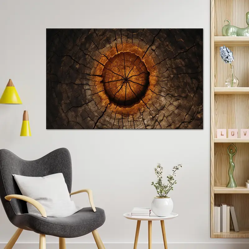 Impresión en lienzo abstracto elegante: arte texturizado para espacios modernos