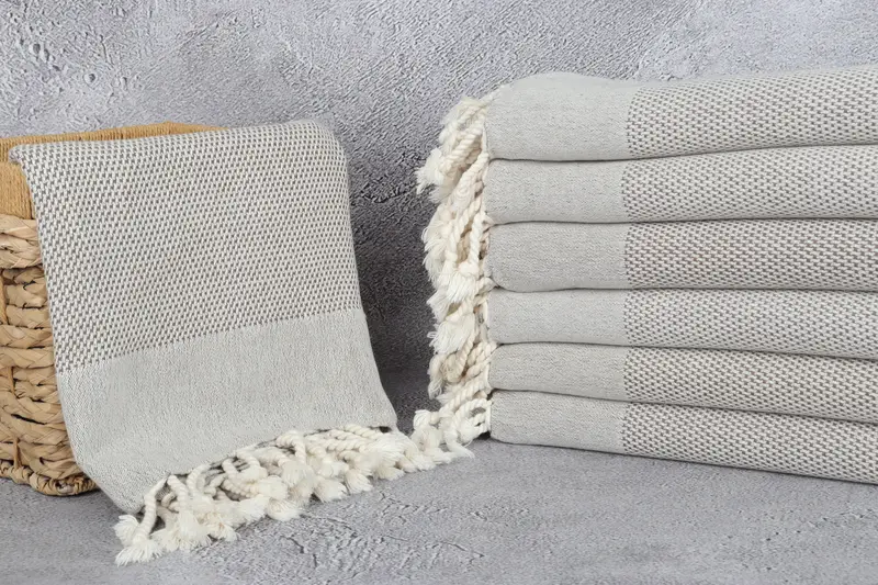 Sand-resistant towel, Personalized Home Gift Wedding, Custom Towel, Engagement Gift, 70x40 Cotton Geometric Towel, Quick-Dry Beach Towel - 3