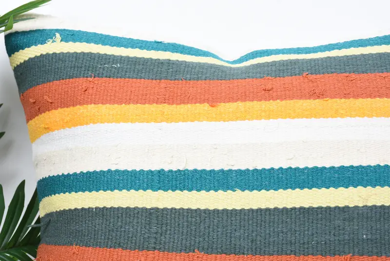 Kilim Pillow, Gift Pillow, Knitted Pillow, Vintage Pillow, Cushion Cover, 24x24 Green Cushion Cover, Accent Throw Pillow Cover - 2