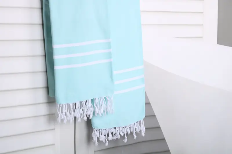 Quick-Dry Beach Towel, Turkish Towel USA, Fouta towel, 70x40 Cotton Striped Towel, Quick-drying peshtemal towel for poolside, Customized Towels - 8