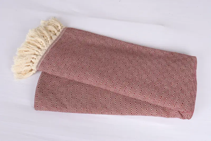 Custom Wedding Gifts, Bridesmaid Gifts, Wedding Hand Made Gift, Gift For The Home Decor, Couch Blanket, Tablecloth, 96x80 Cotton Diamond Towel - 6