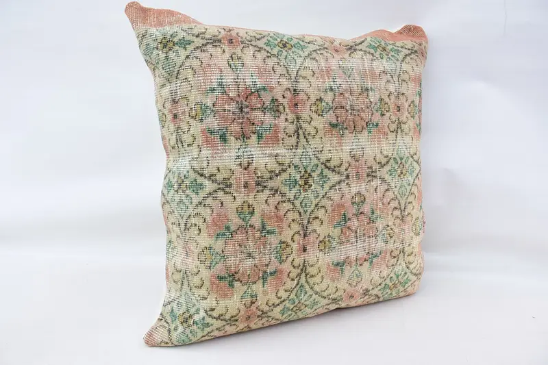Boho Pillow Sham Cover, Nomadic Pillow Cover, Gift Pillow, Cushion Case, 32x32 Red Cushion Cover, Boho Pillow, Living Room Throw Cushion Case - 3
