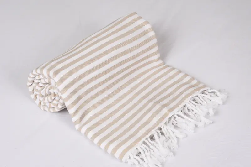 Wedding Favors, Bachelorette Party Favors, First Wedding Anniversary Gift, 104x76 Cotton Striped Towel, Custom Beach Blanket, Woven Blanket - 4