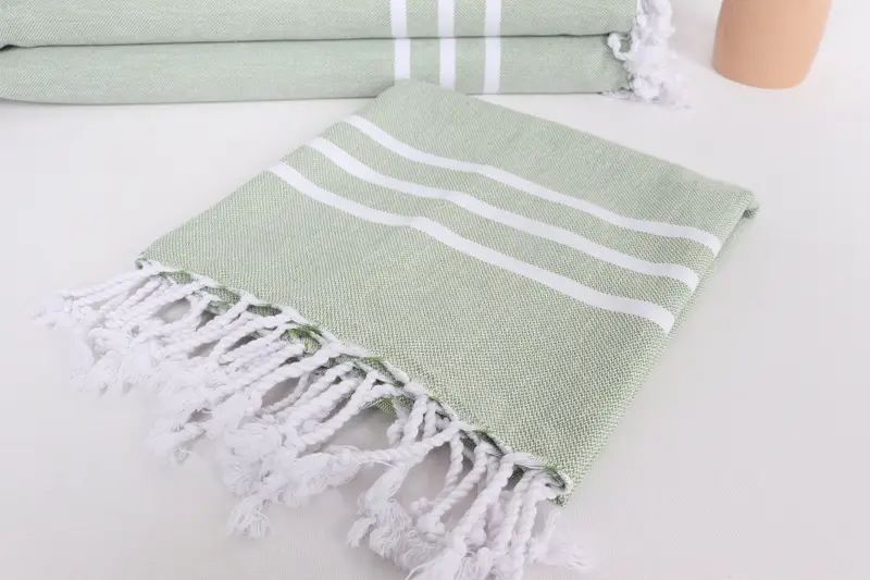 40x20 Pamuklu Çizgili Havlu, Kişiselleştirilmiş Mutfak Havlusu, Düğün Duş Hediyesi, Özelleştirilmiş Türk Havlu, Düğün Hediyesi, Spa Havlu, Banyo Havluları - 5