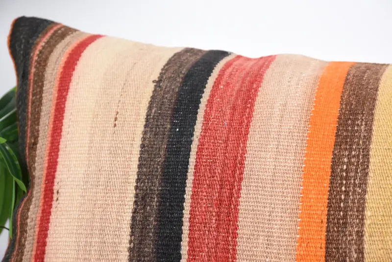 Cushion Cover, 16x48 Red Pillow Sham, Pillow for Couch, Vintage Pillow Case, Vintage Kilim Throw Pillow, Customized Pillow Cover, Turkish Pillow - 2