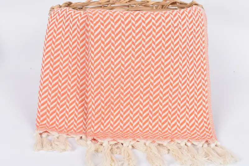 Monogrammed Hand Towel, Monogram Hand Towel, Decorative Towel, Personalized Hand Towel, Grandma Gift, Housewarming Gift, 36x18 Cotton Chevron Towel - 5