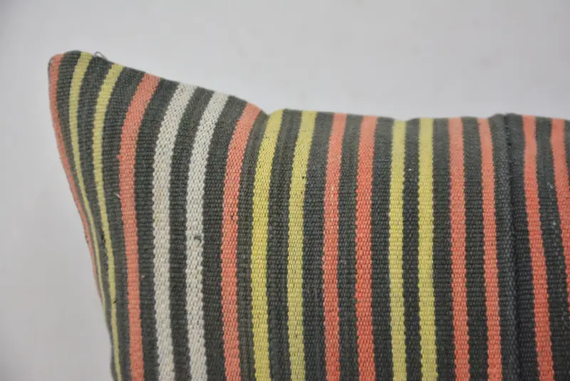 Boho Pillow Sham Cover, Pastel Cushion Case, Pillow for Sofa, 12x20 Red Cushion Case, Car Cushion, Turkish Kilim Pillow, Pillow Cover - 2