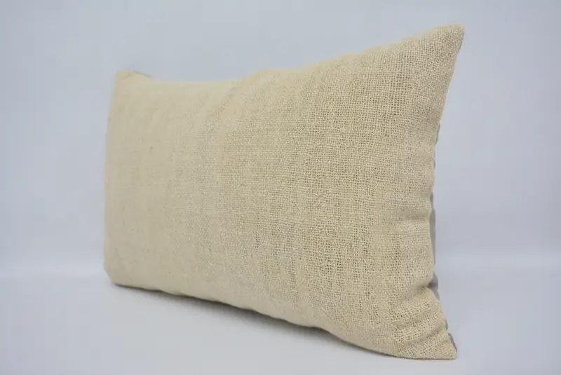 Antique Pillows, Boho Pillow Sham Cover, Armchair Cushion Case, Pillow Case, Tapestry Cushion Case, 16x24 Beige Pillow Case, Pillow for Couch - 4