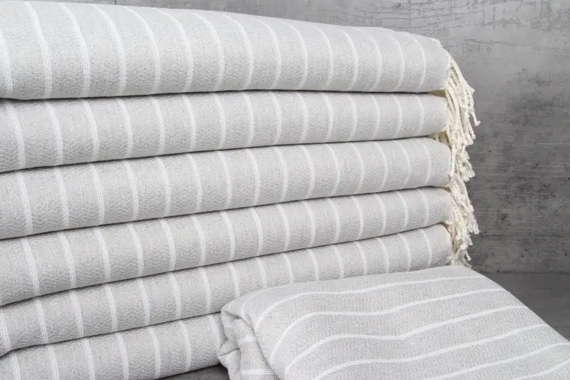 Wedding Favors, Custom Wedding Gift, 70x40 Cotton Striped Towel, Gift Boxes Towel, Cotton towel, Peshtemal beach towel with unique design - 2