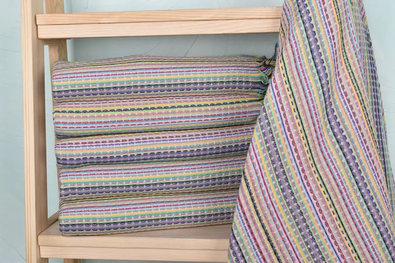 Beach Towel Light Powder Pink Cotton Waffle, 40x71 Inches