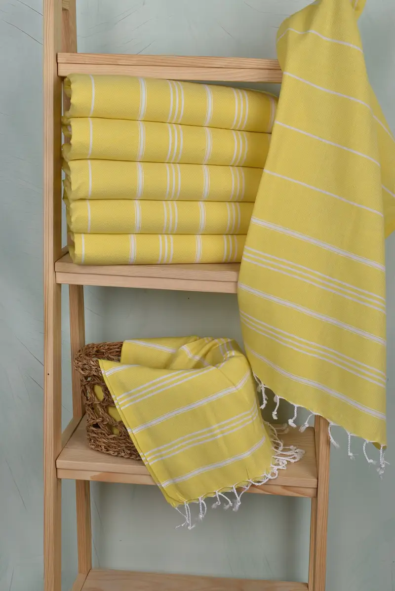 Turkish Tea Towel, Bachelor Party Favors, Best Wedding Gift, Monogram Hand Towel, Personalized Dish Towel, 40x24 Cotton Striped Towel, Summer Towel - 3