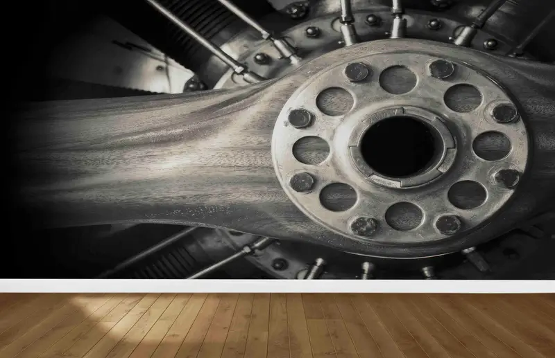 Zarif Uçak Baskılı Duvar Kağıdı: Ofisinizi veya Man Cave'inizi Yükseltin