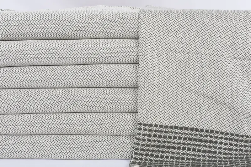Wedding Favors, 40x20 Cotton Striped Towel, Personalized Gifts, Embroidery Towel, Wedding Anniversary Gift, Personalized Dish Towel, Home Gift - 2