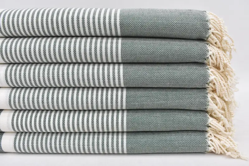 70x40 Cotton Striped Towel, Turkish hand towel, Bridesmaid Gift, Peshtemal Towel, Organic Beach Towel, Baby Boy Gift, Beach Theme Wedding Gift - 1