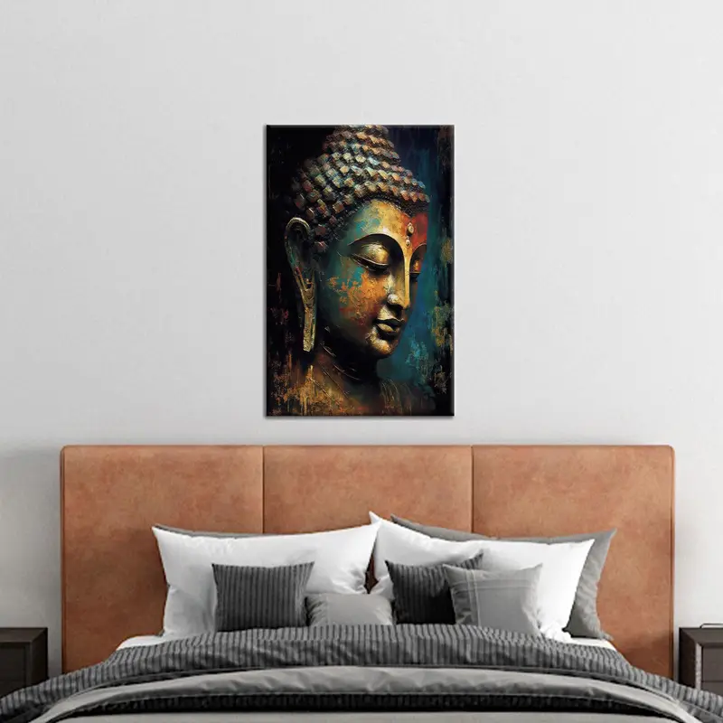 セイクリッド セレニティ: ヒンドゥー教の瞑想ギフト用プリント キャンバス