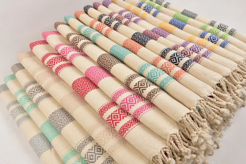 Embroidery Towel, Oversized Beach Towel, 70x36 Cotton Diamond Towel, Turkish Towel Beach, Custom Wedding Gifts, Bridal Gifts, Personalized Towel - 6