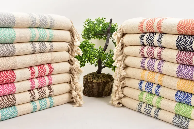 Embroidery Towel, Oversized Beach Towel, 70x36 Cotton Diamond Towel, Turkish Towel Beach, Custom Wedding Gifts, Bridal Gifts, Personalized Towel - 3