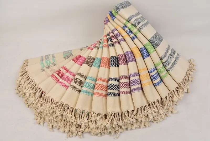 Embroidery Towel, Oversized Beach Towel, 70x36 Cotton Diamond Towel, Turkish Towel Beach, Custom Wedding Gifts, Bridal Gifts, Personalized Towel - 4