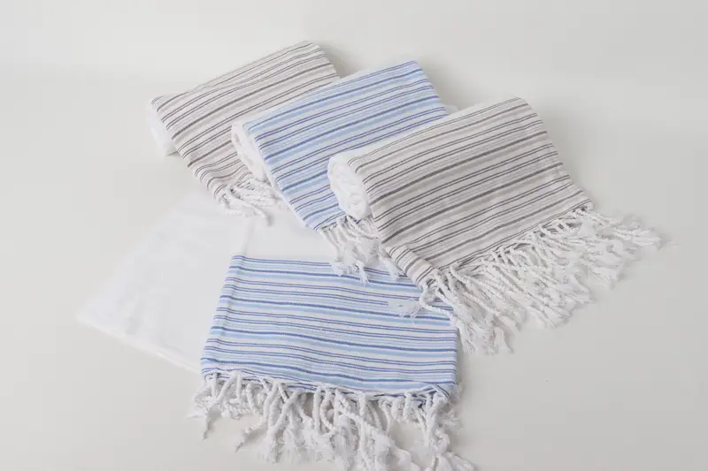 Hammam towel, Spa Towel, Christmas Favors, Monogrammed Beach Towel, Embroidered Turkish Towel, 70x40 Cotton Striped Towel, Best Beach Towel - 4